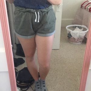 H&M Green Lounge Shorts